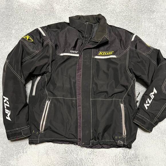Klim Coat Mens XL Klimate Insulated Gortex Black Snowmobile Jacket ** - Picture 1 of 13